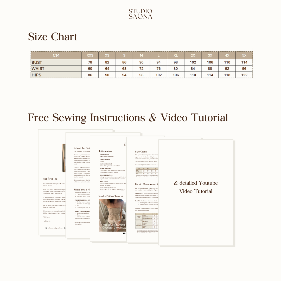 Calo Top - Free Sewing Instructions
