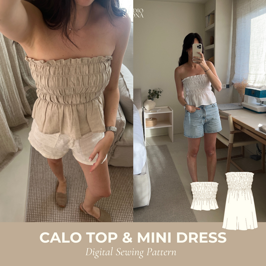Calo Top & Mini Dress - Free Sewing Pattern